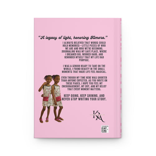 John 14:27 journal with a pink cover featuring inspirational quotes and illustrations of two girls.